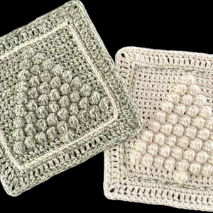 Christmas Tree Crochet Dishcloths , Hot Pad, Hand Crocheted - 100% Cotton
